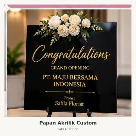 Papan Bunga Akrilik Ilir Barat I